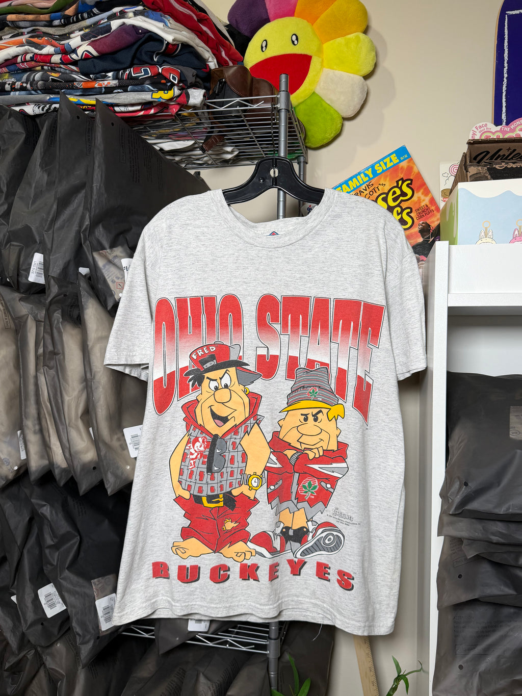 Vintage 1994 FlintStones x Ohio State Tee
