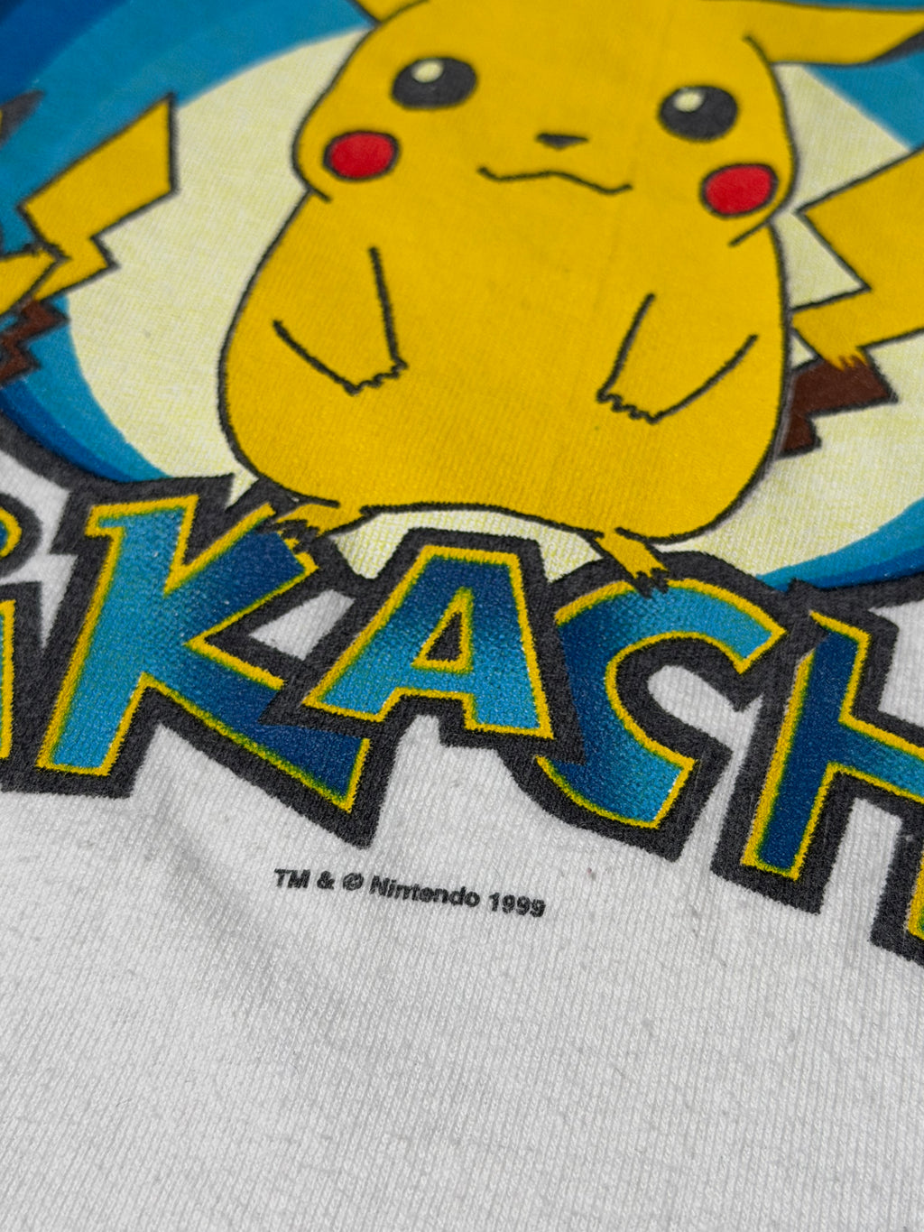 Vintage 1999 Pikachu Official Pokemon Tee