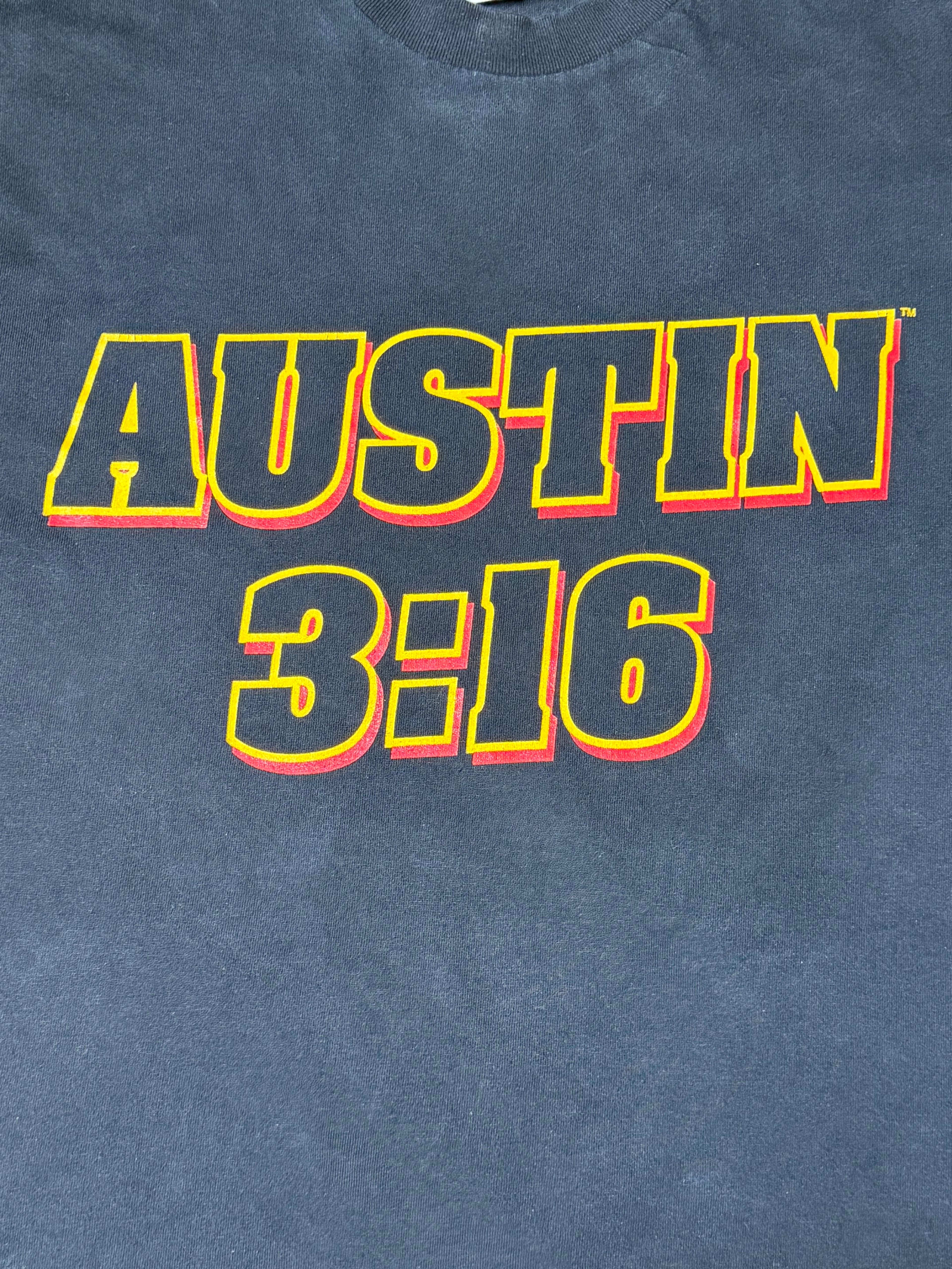 Vintage 90's WWF Stone Cold Steve Austin 3:16 Skull Tee
