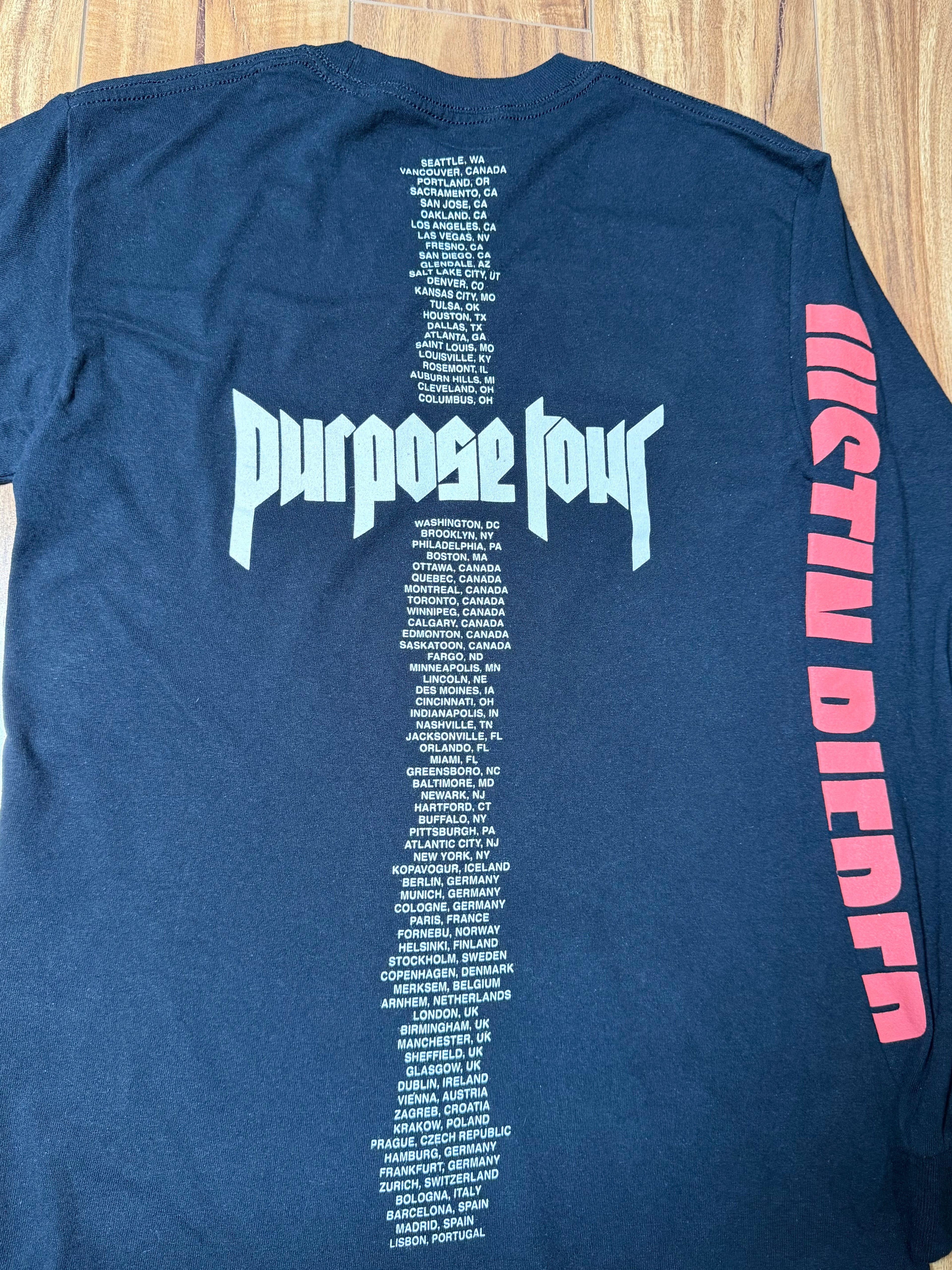 Justin Bieber Purpose Tour Merch