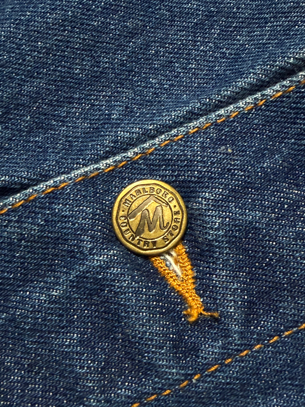 Vintage 90's MARLBORO Denim Trucker Jacket