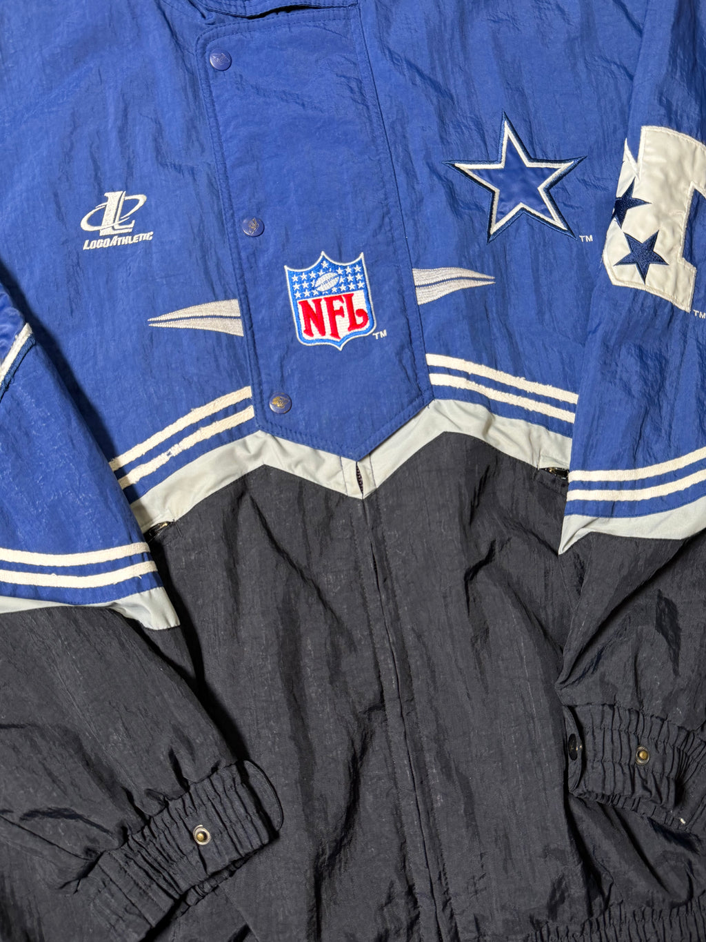 Vintage 90's NFL Dallas COWBOYS Logo Athletic Windbreaker Jacket