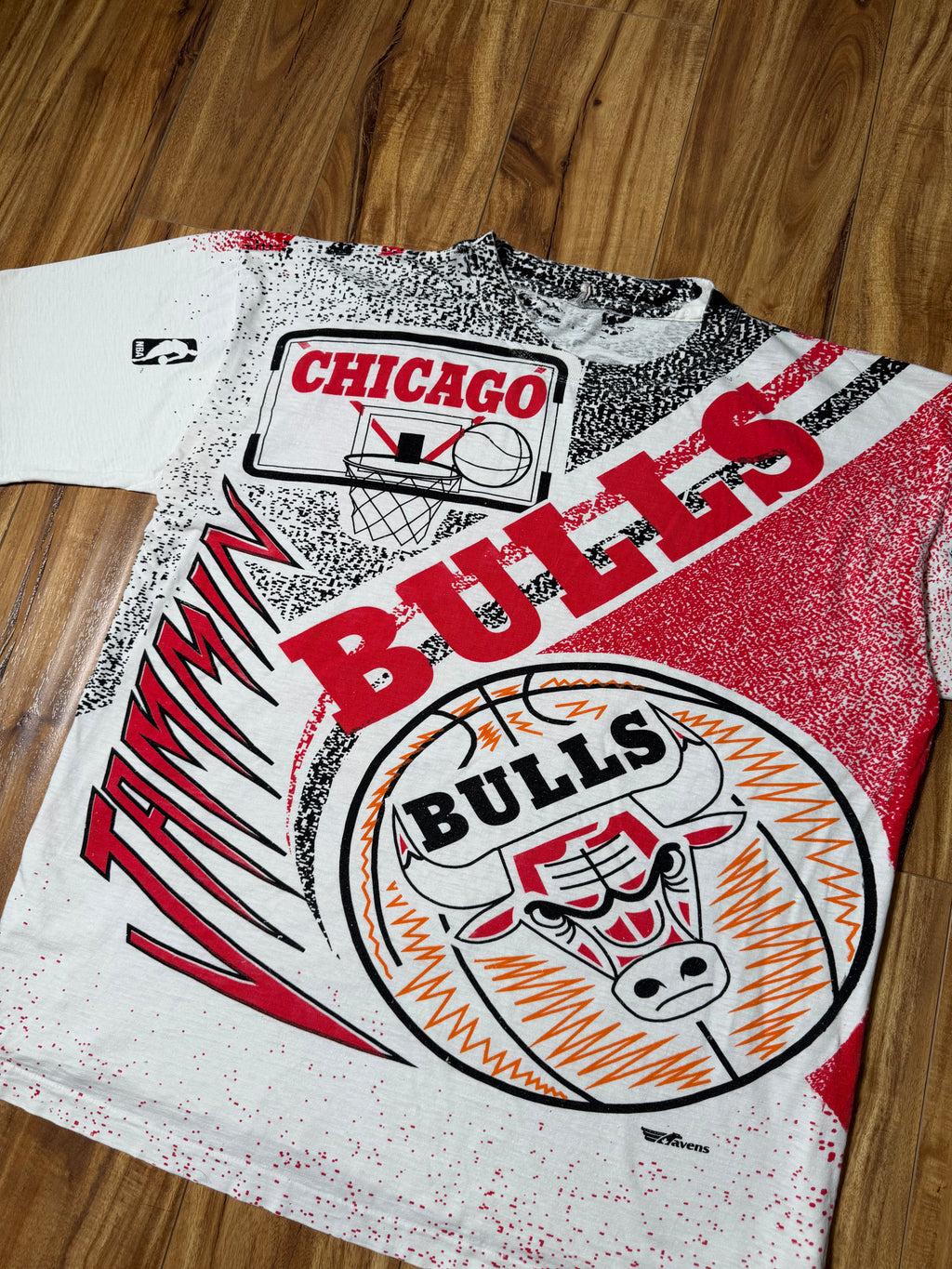 Vintage 90's Chicago BULLS AOP Tshirt