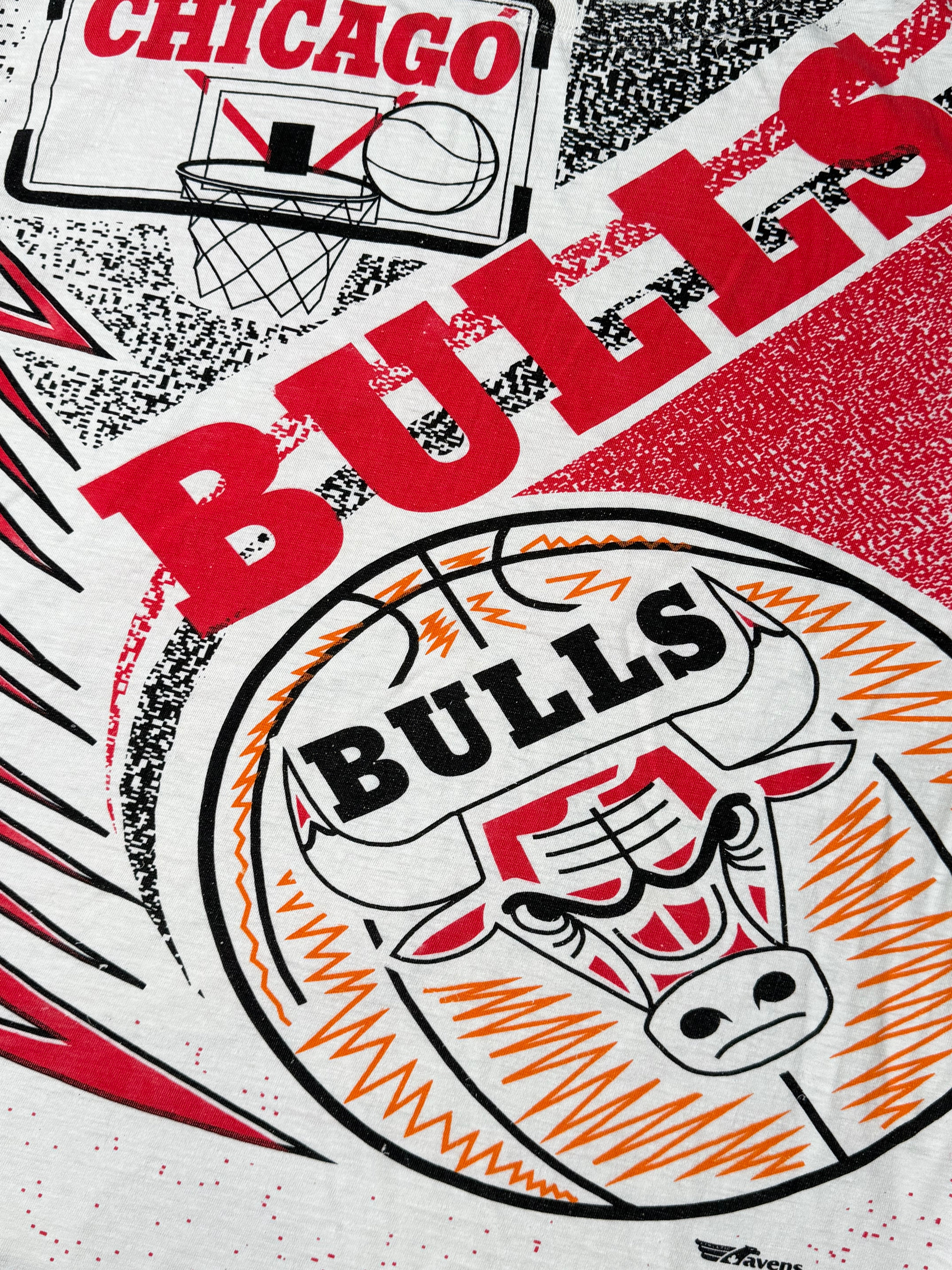 Vintage 90's Chicago BULLS AOP Tshirt