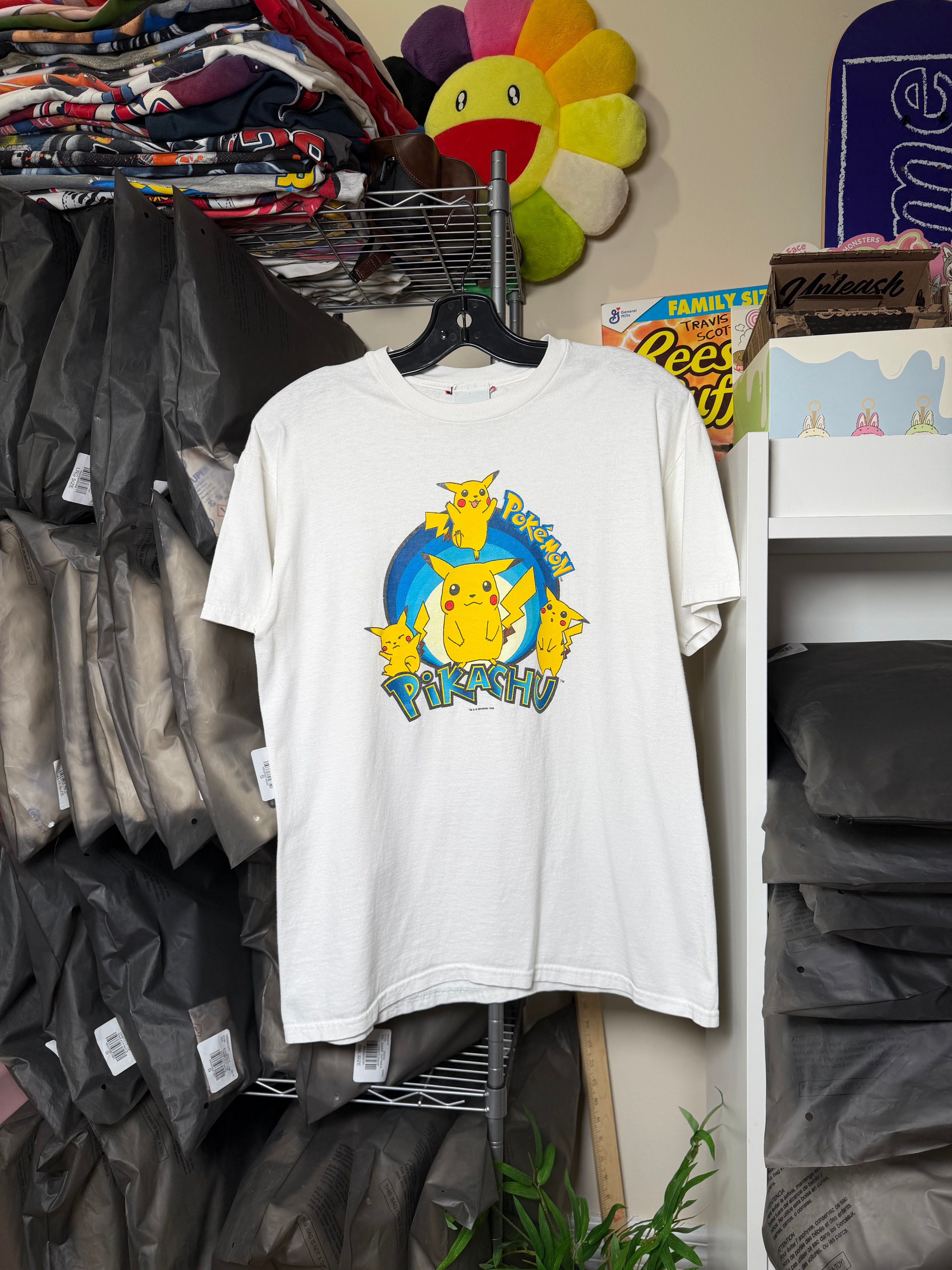 Vintage 1999 Pikachu Official Pokemon Tee