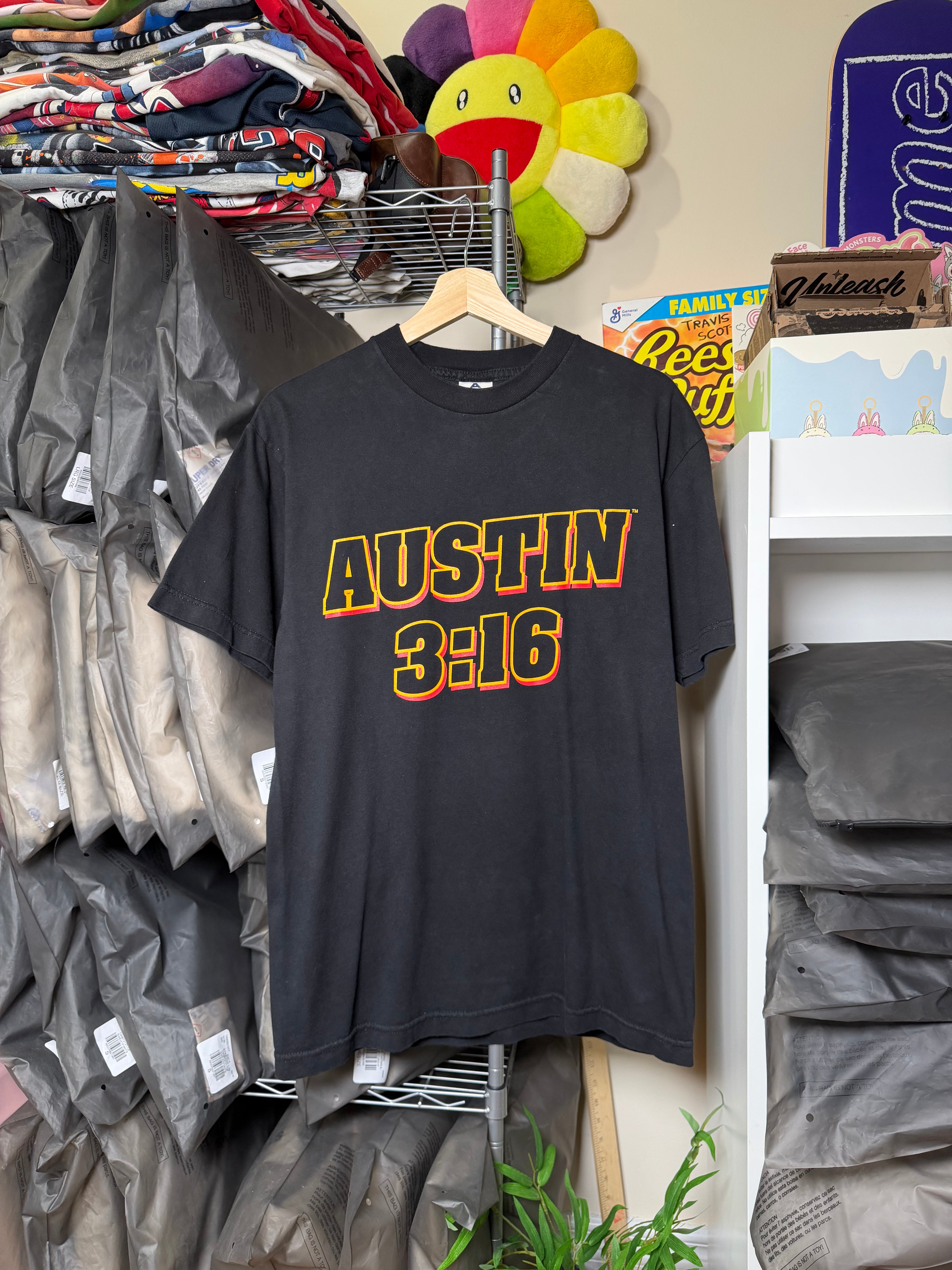 Vintage 90's WWF Stone Cold Steve Austin 3:16 Skull Tee