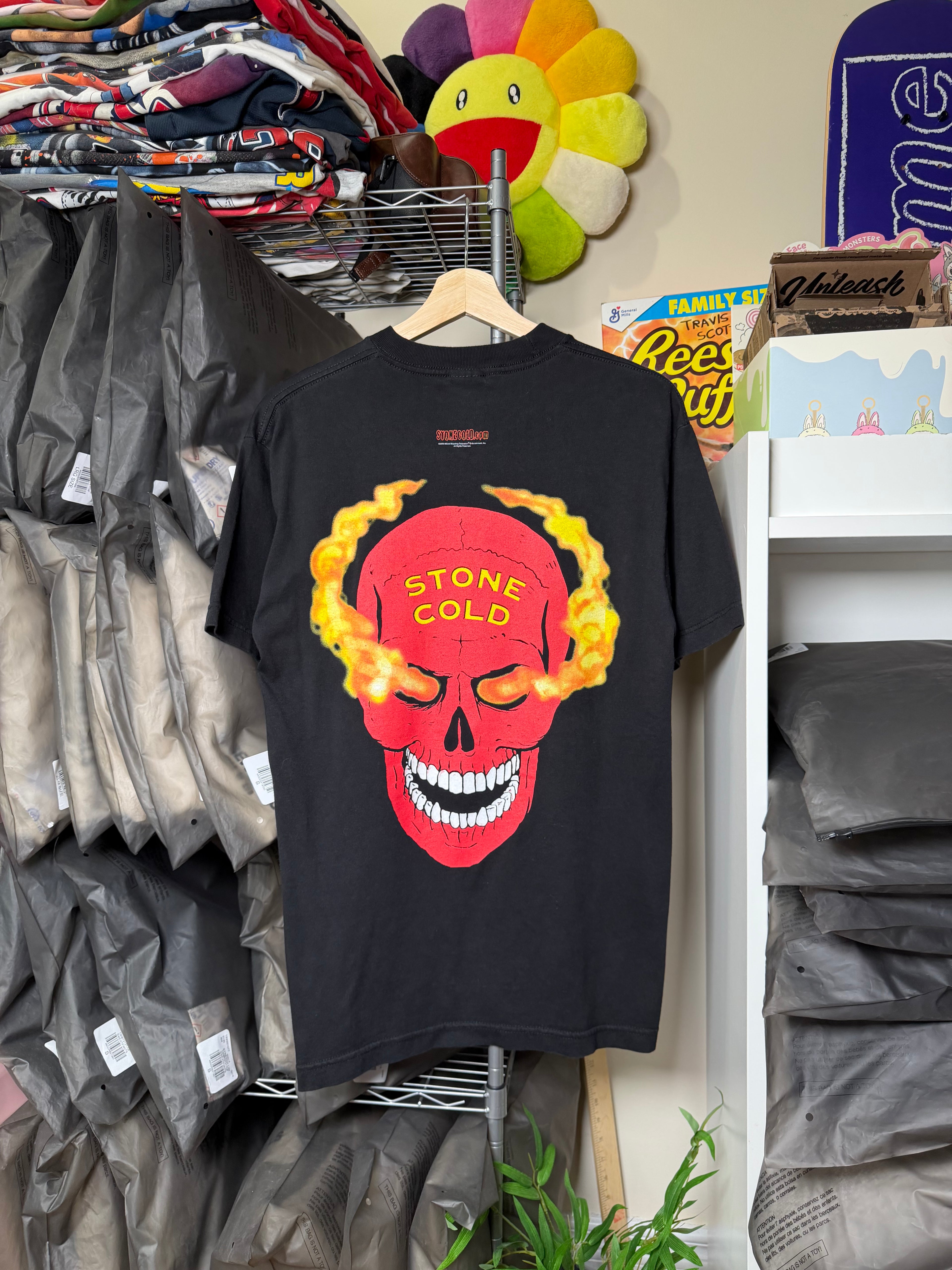 Vintage 90's WWF Stone Cold Steve Austin 3:16 Skull Tee