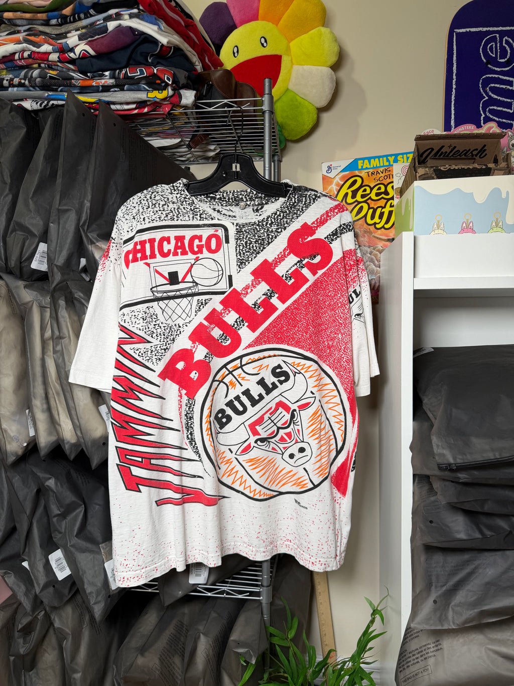 Vintage 90's Chicago BULLS AOP Tshirt