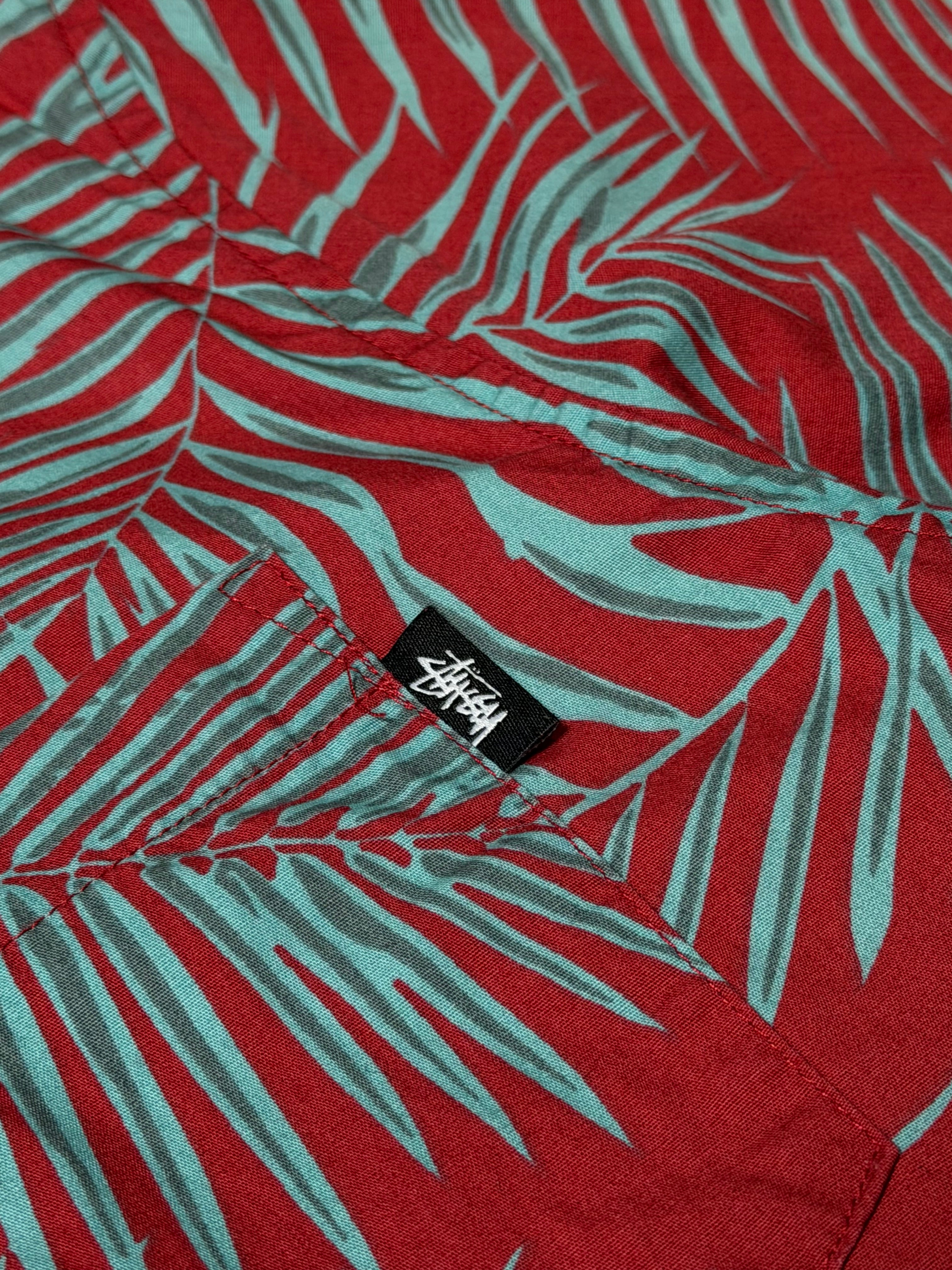 Stussy Palm Leaf Button Up Polo