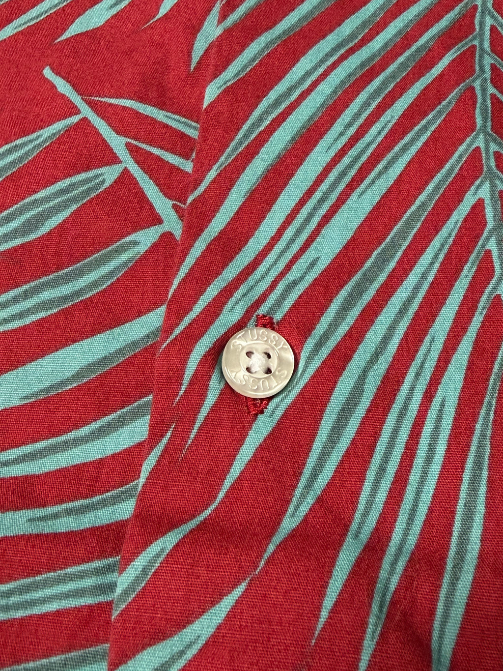 Stussy Palm Leaf Button Up Polo