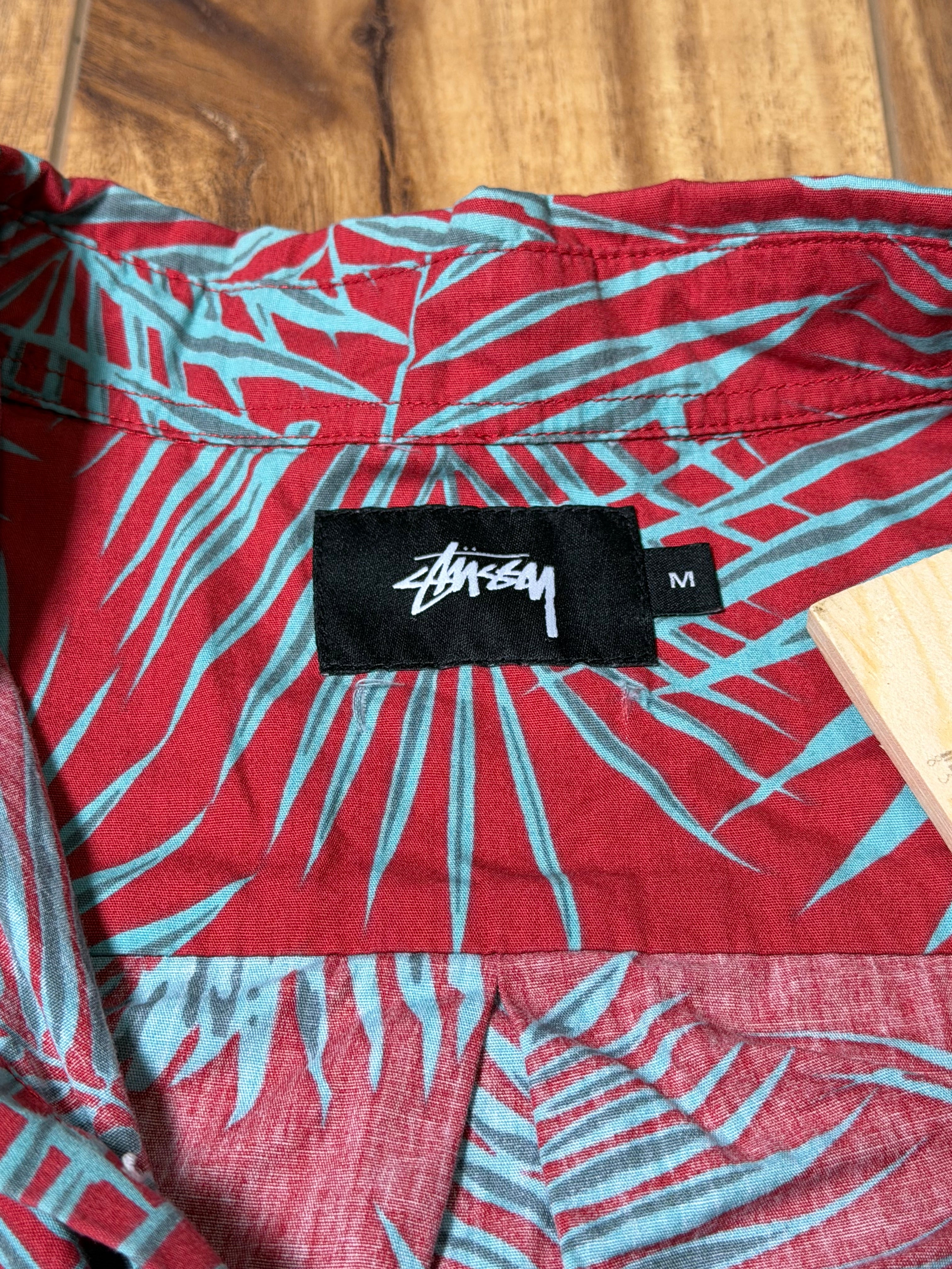 Stussy Palm Leaf Button Up Polo