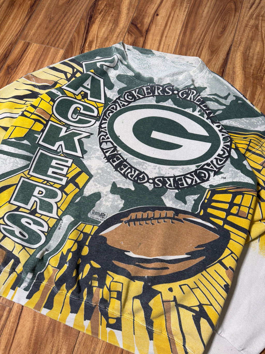 Vintage 1994 Green Bay Packers "Rare" AOP Sweater