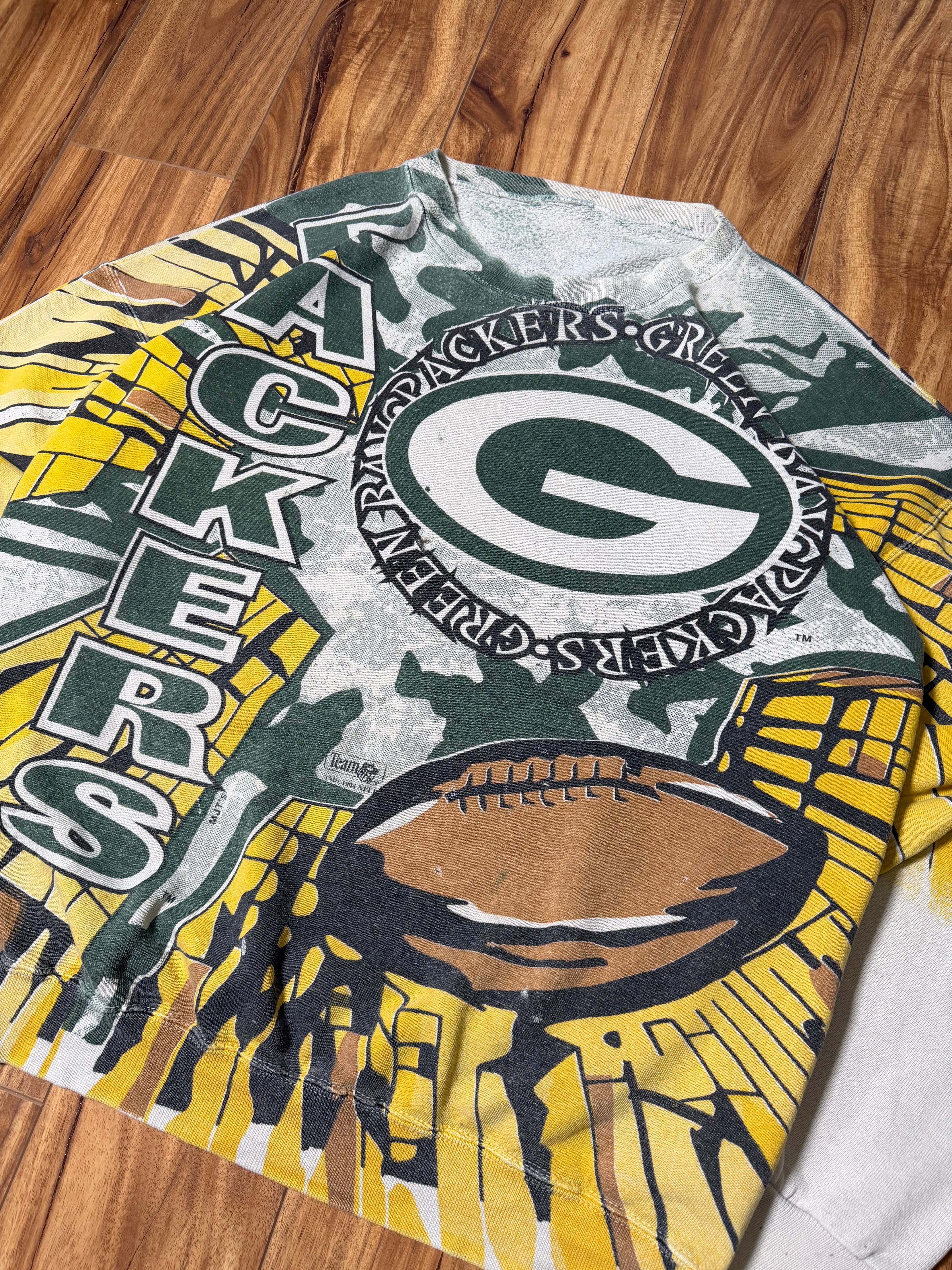 Vintage 1994 Green Bay Packers "Rare" AOP Sweater