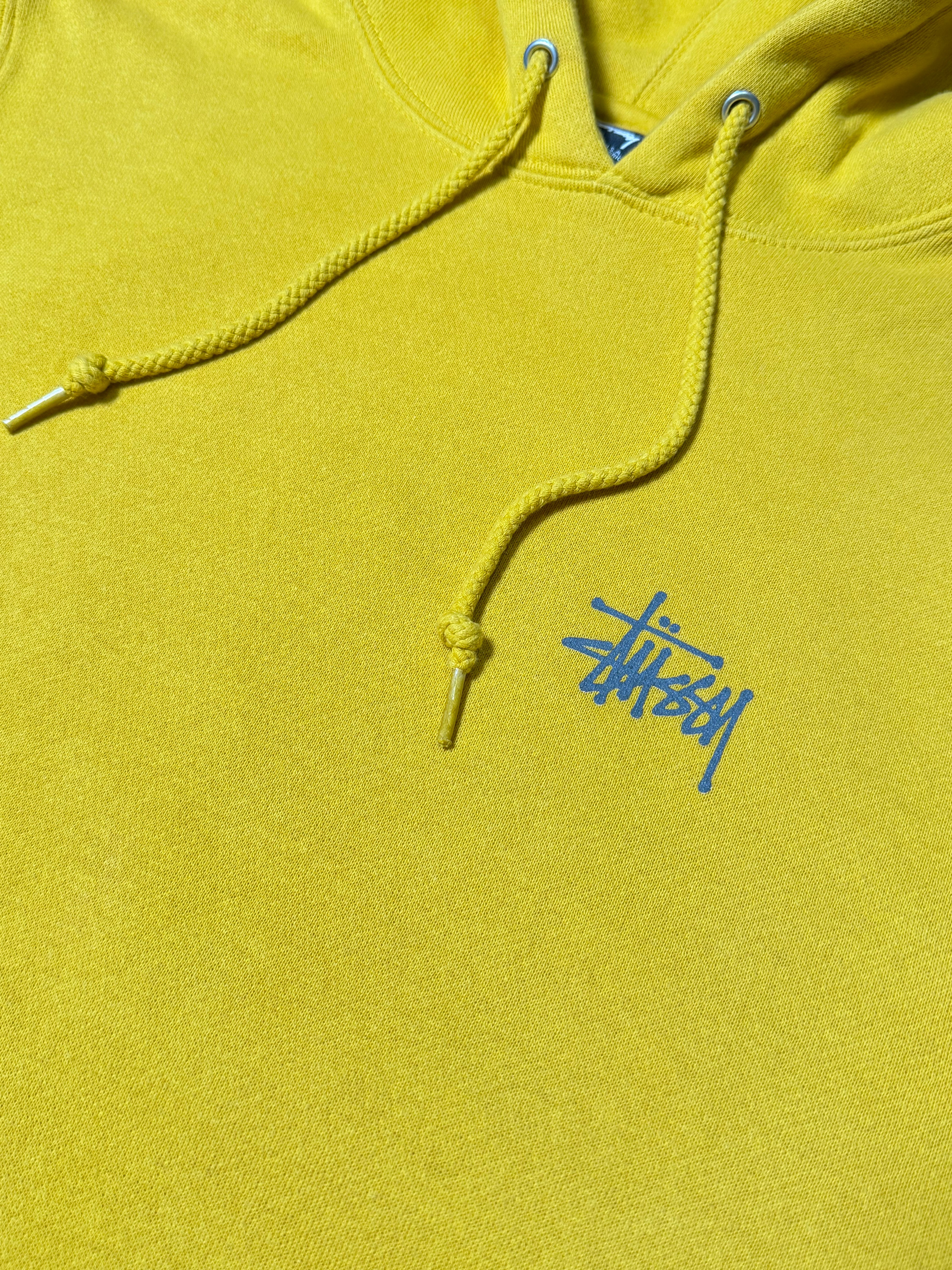 Stussy Yellow Basic Hoodie