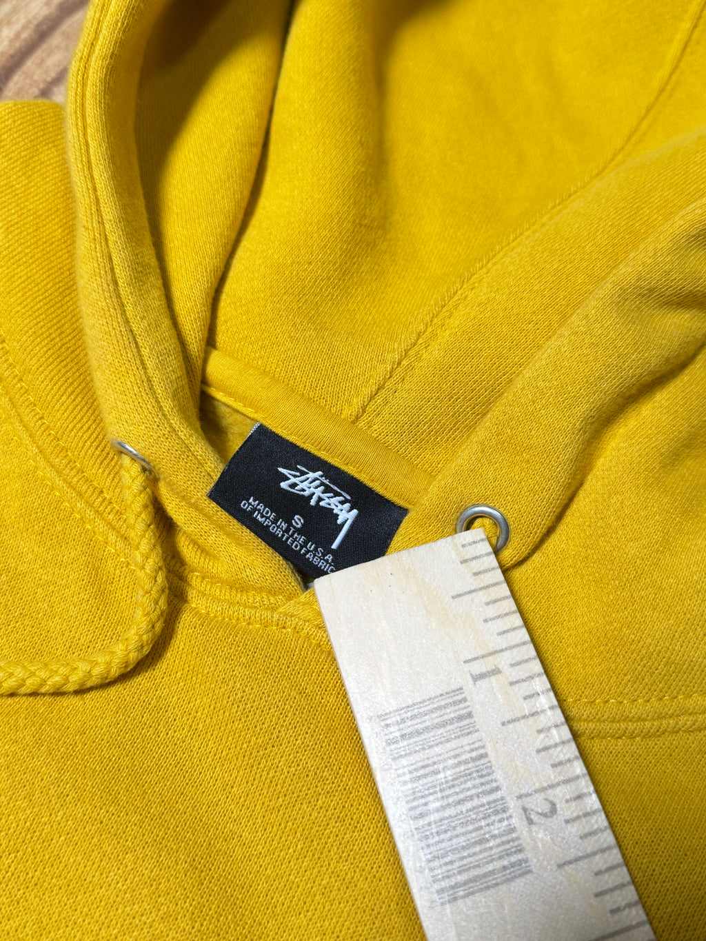 Stussy Yellow Basic Hoodie