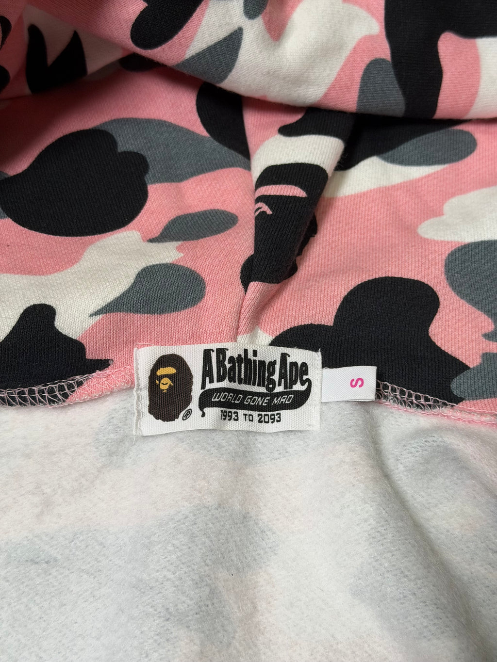 BAPE Shark Pink Camo Full Zip Hoodie