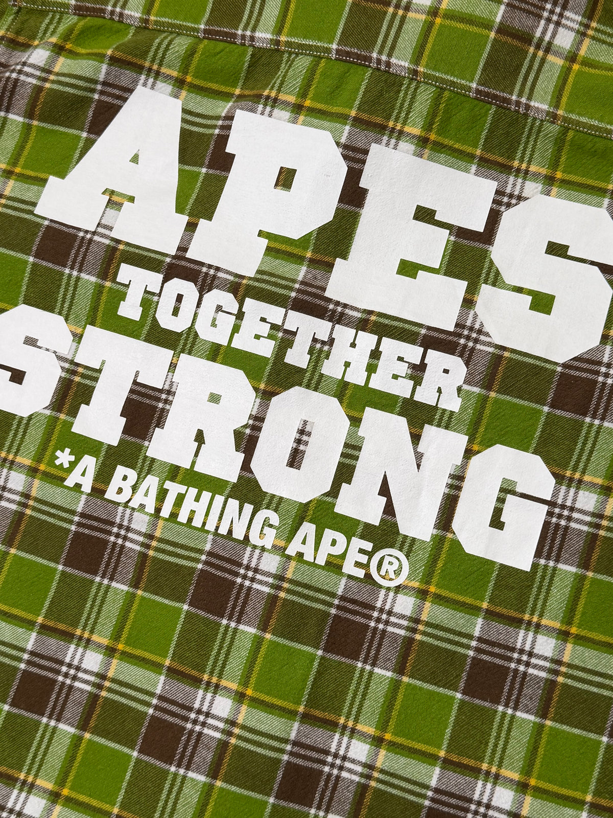 BAPE "Ape Together Strong" Flannel Jacket