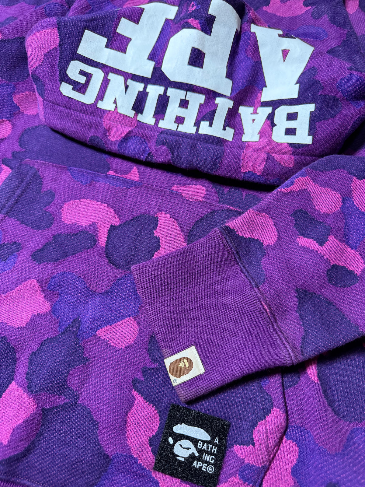 BAPE Color Camo Pullover Hoodie (Purple)