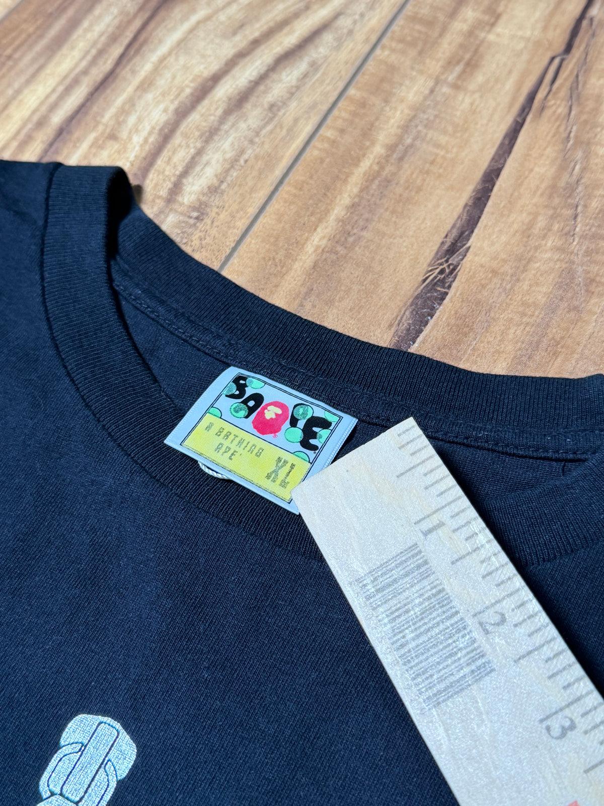 BAPE Shark ABC Camo Tee (Black/Grey Logo)