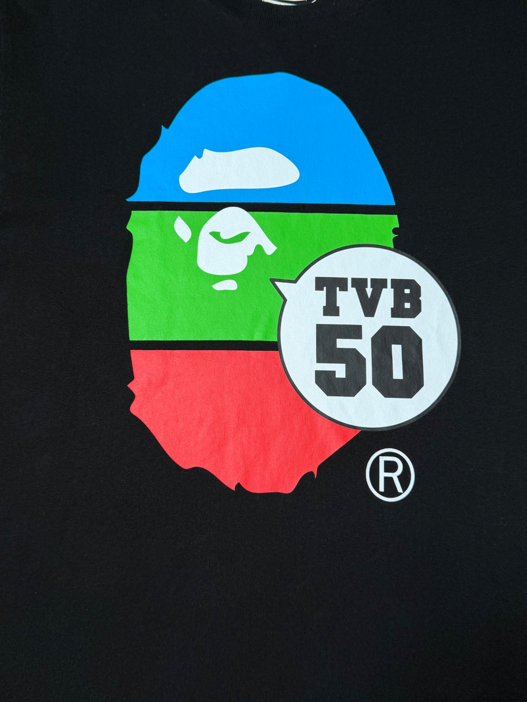 BAPE Limited Edition TVB 50th Anniversary Tee (Black Colorway)