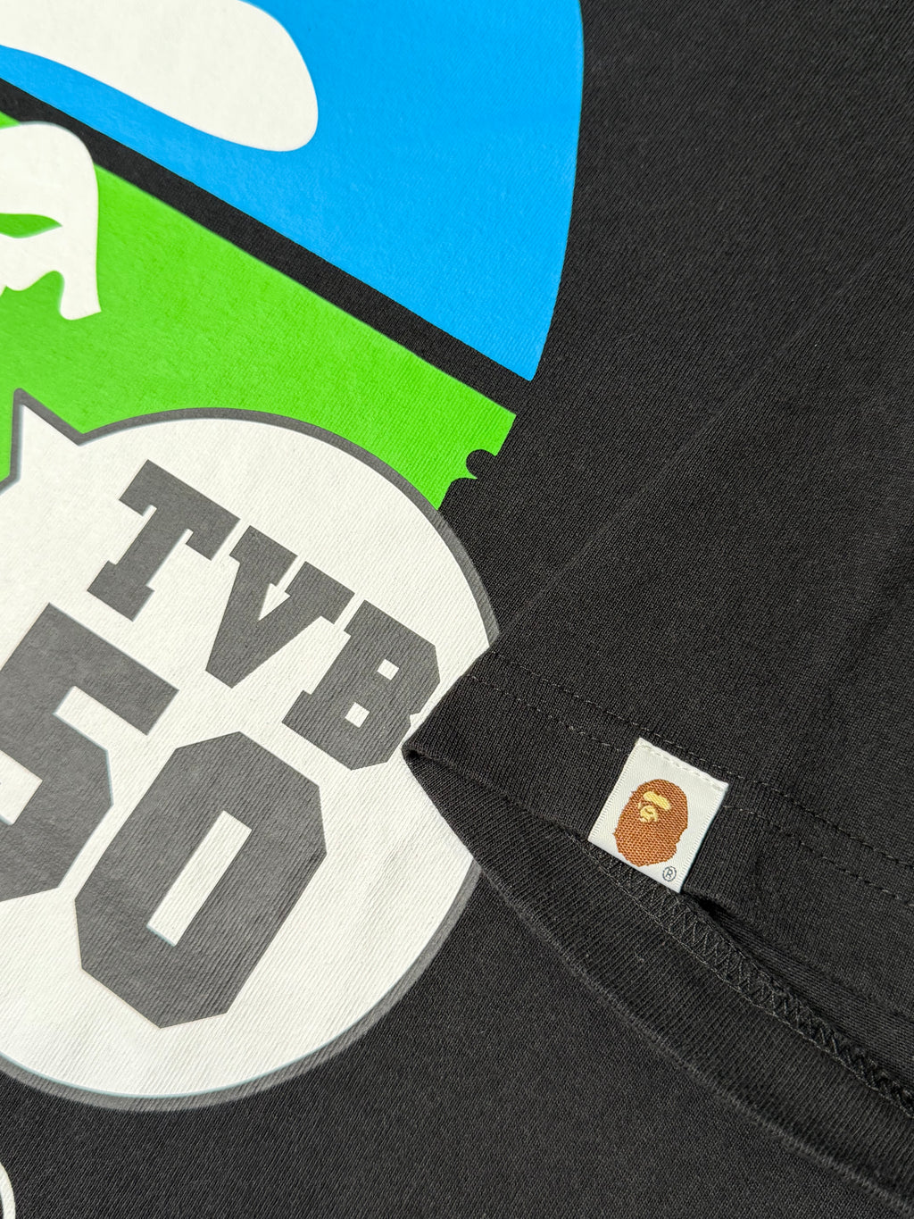 BAPE Limited Edition TVB 50th Anniversary Tee (Black Colorway)