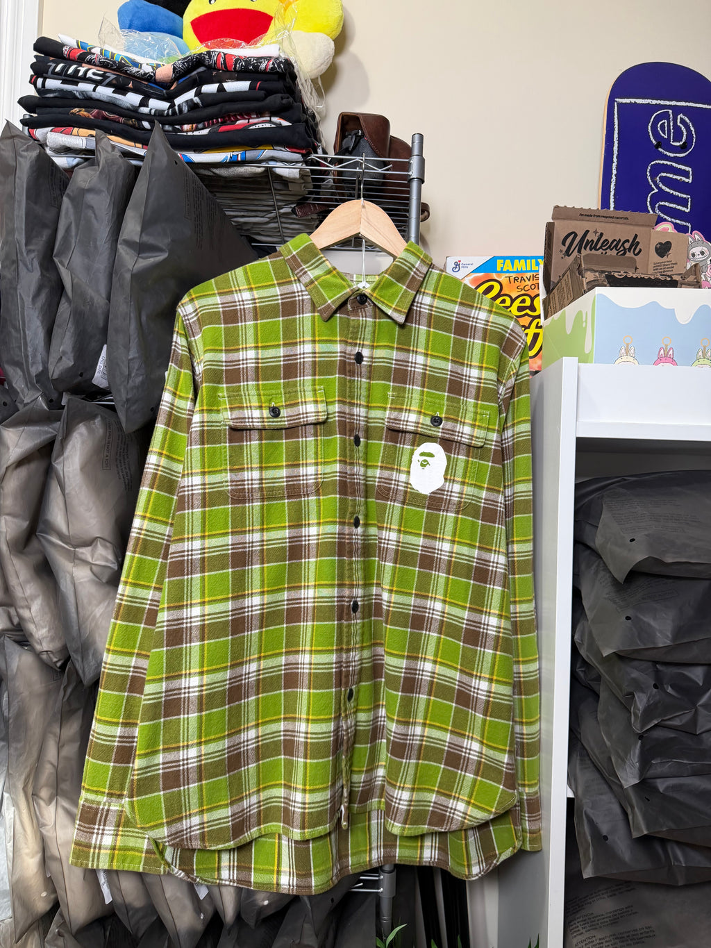 BAPE "Ape Together Strong" Flannel Jacket
