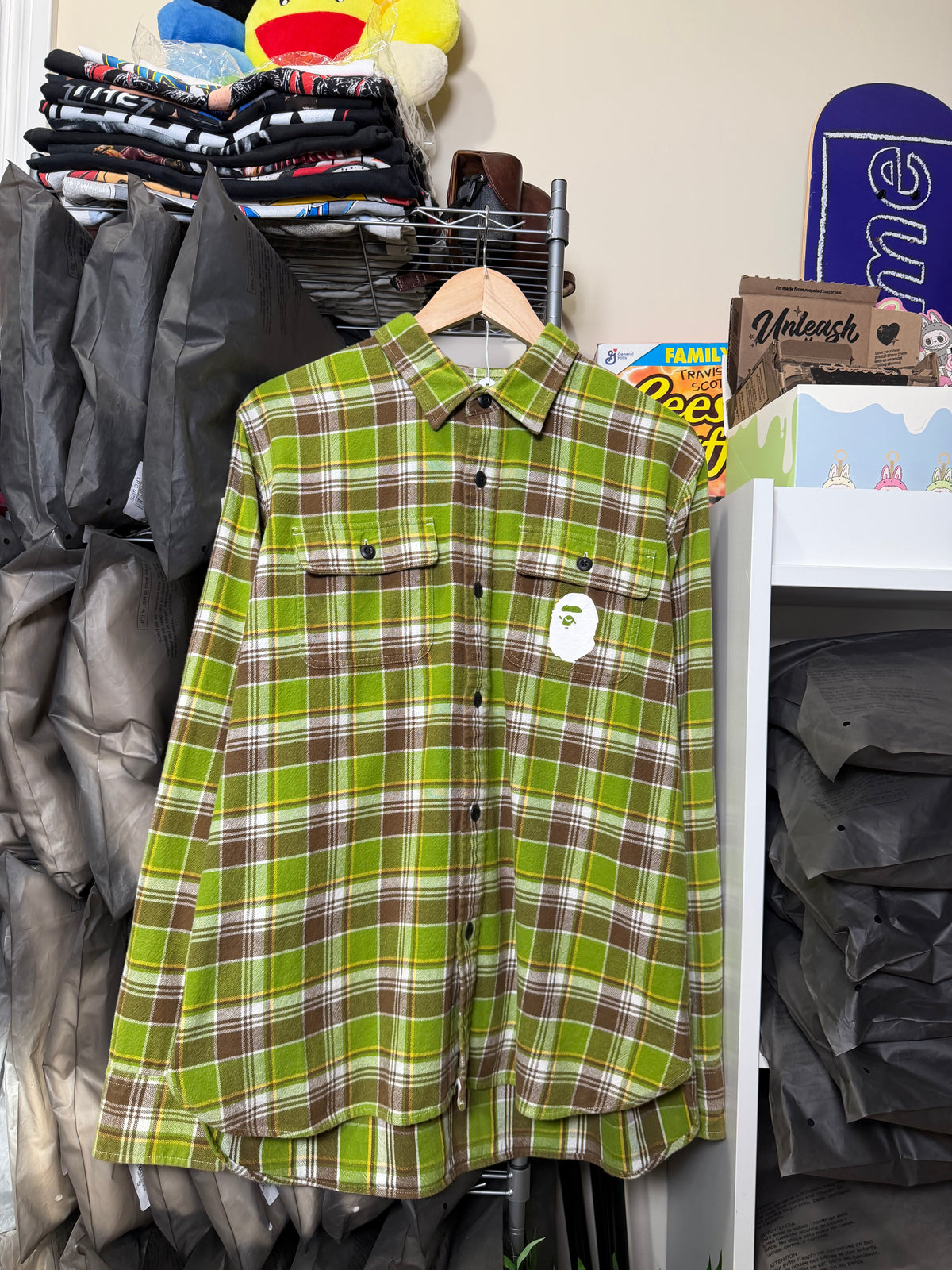 BAPE "Ape Together Strong" Flannel Jacket