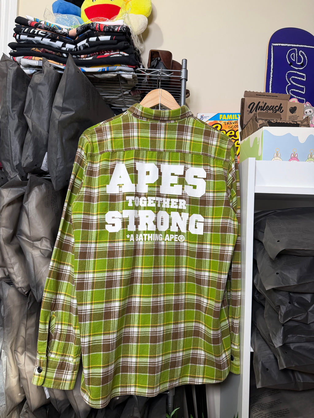 BAPE "Ape Together Strong" Flannel Jacket