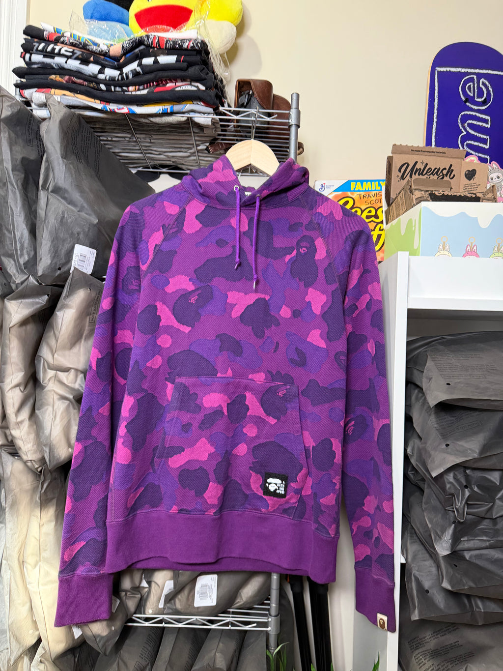 BAPE Color Camo Pullover Hoodie (Purple)