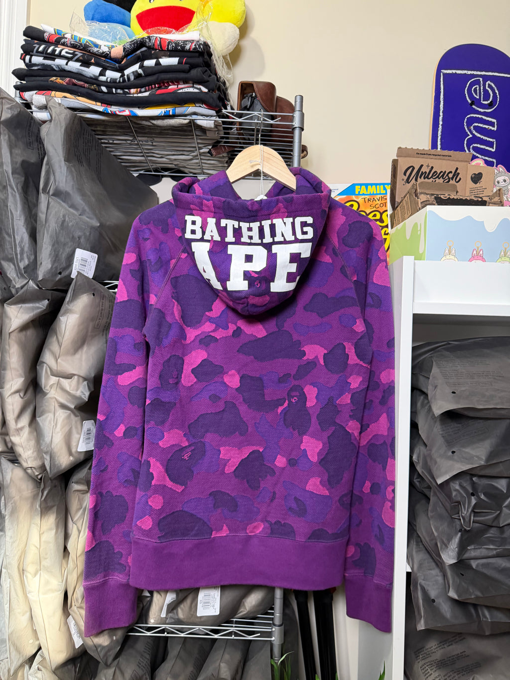 BAPE Color Camo Pullover Hoodie (Purple)