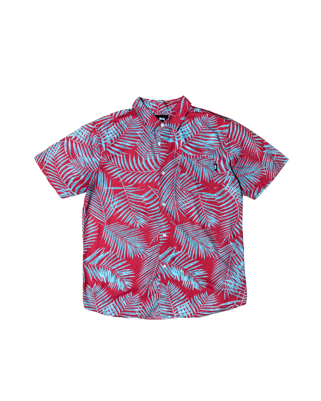 Stussy Palm Leaf Button Up Polo