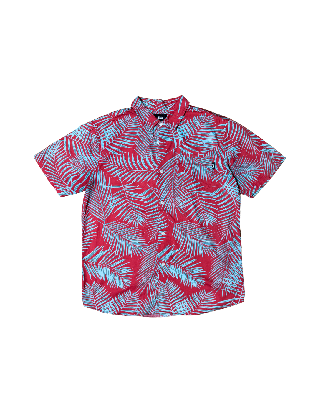 Stussy Palm Leaf Button Up Polo