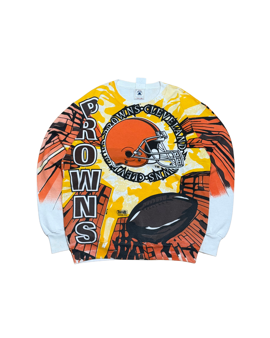 Vintage 1994 Cleveland Browns Rare AOP Sweater