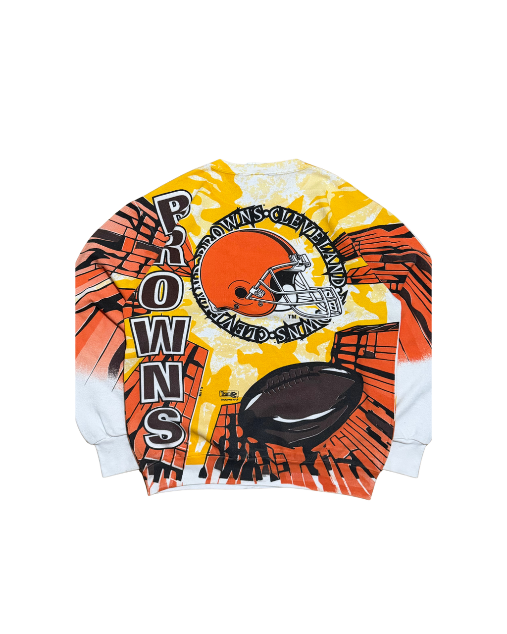 Vintage 1994 Cleveland Browns Rare AOP Sweater
