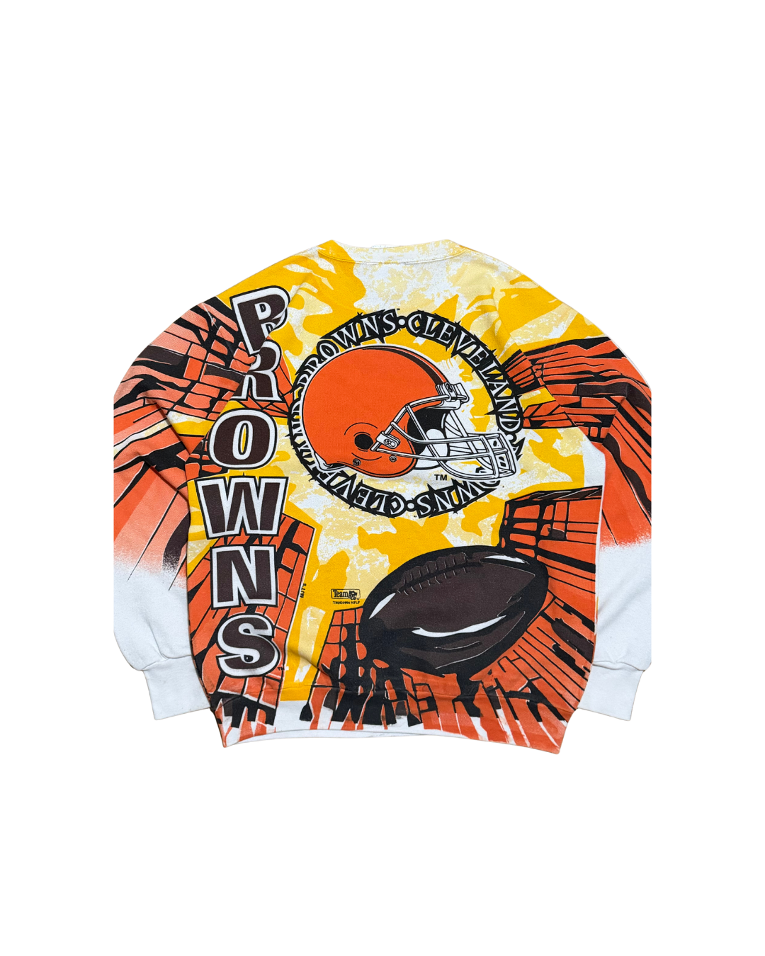 Vintage 1994 Cleveland Browns Rare AOP Sweater