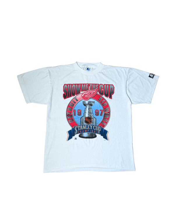 Vintage 1997 Detroit Red Wings Stanley Cup Champions Tee