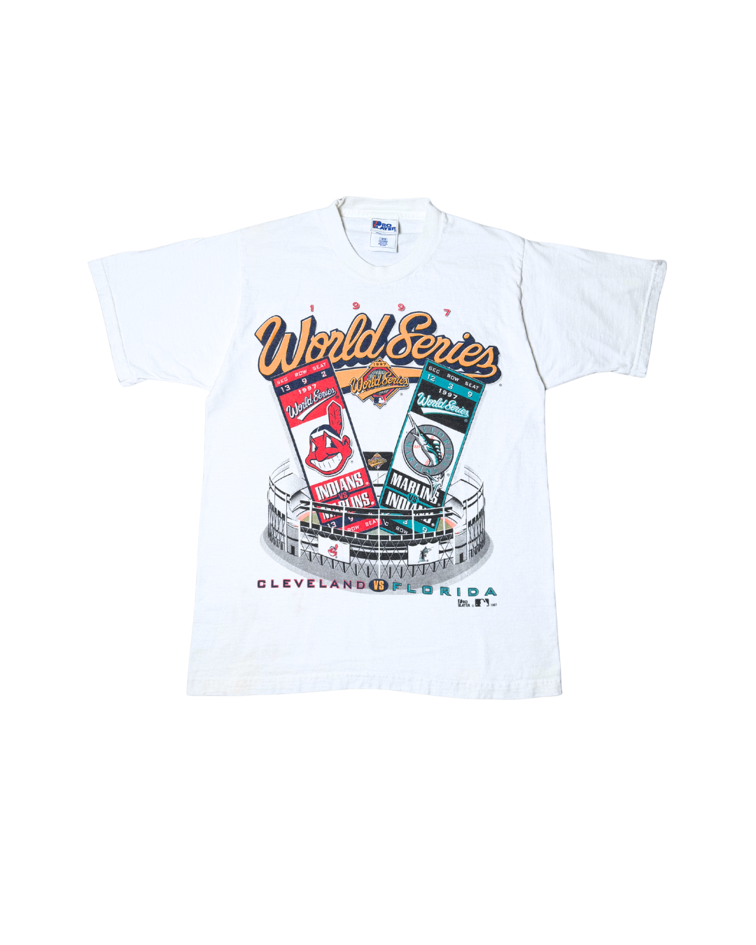 Vintage MLB 1997 World Series INDIANS VS MARLINS