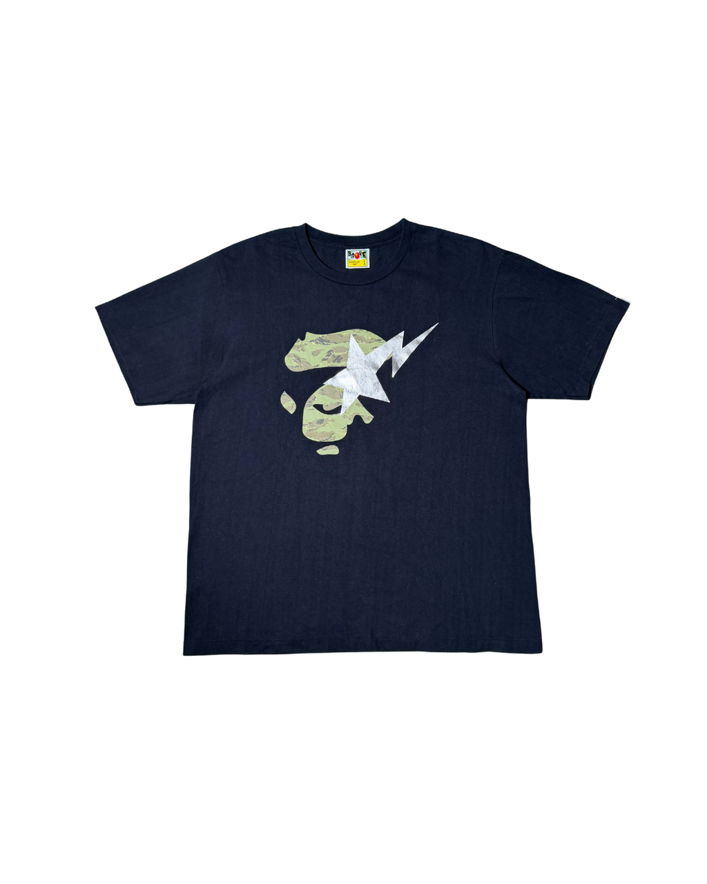 Bape Bapesta Camo/Chrome Logo T-shirt