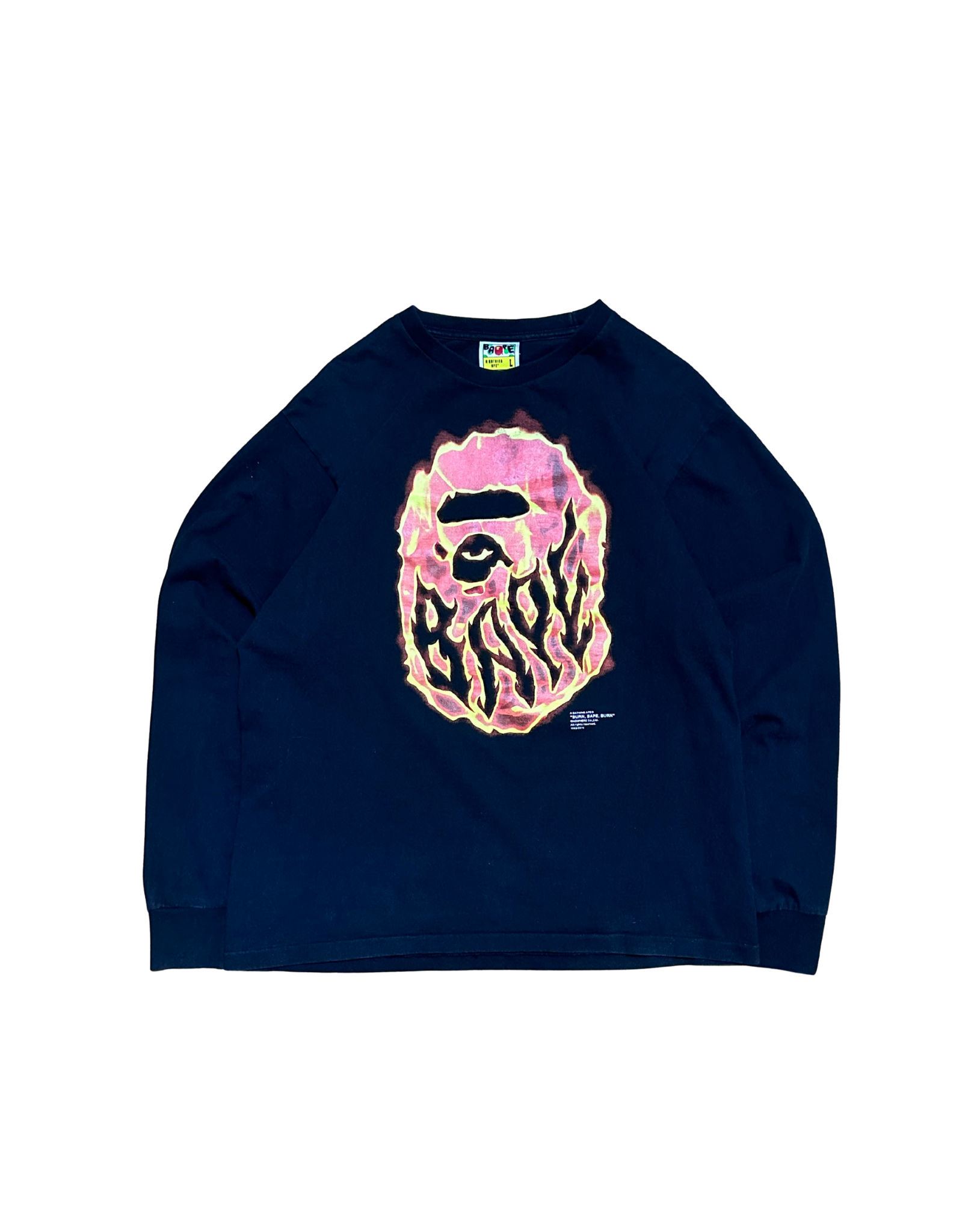 Bape Big head fire Longsleeve