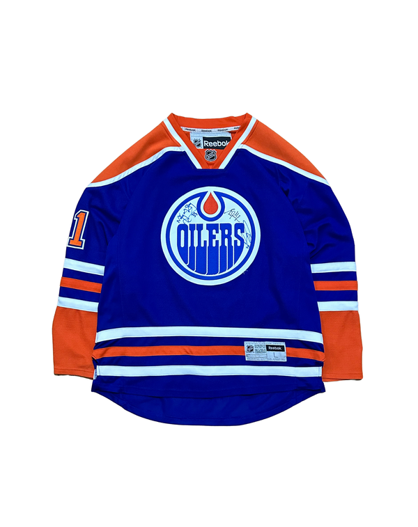 Oilers Signed Jersey Curtis Joseph #31 Marty McSorley #33