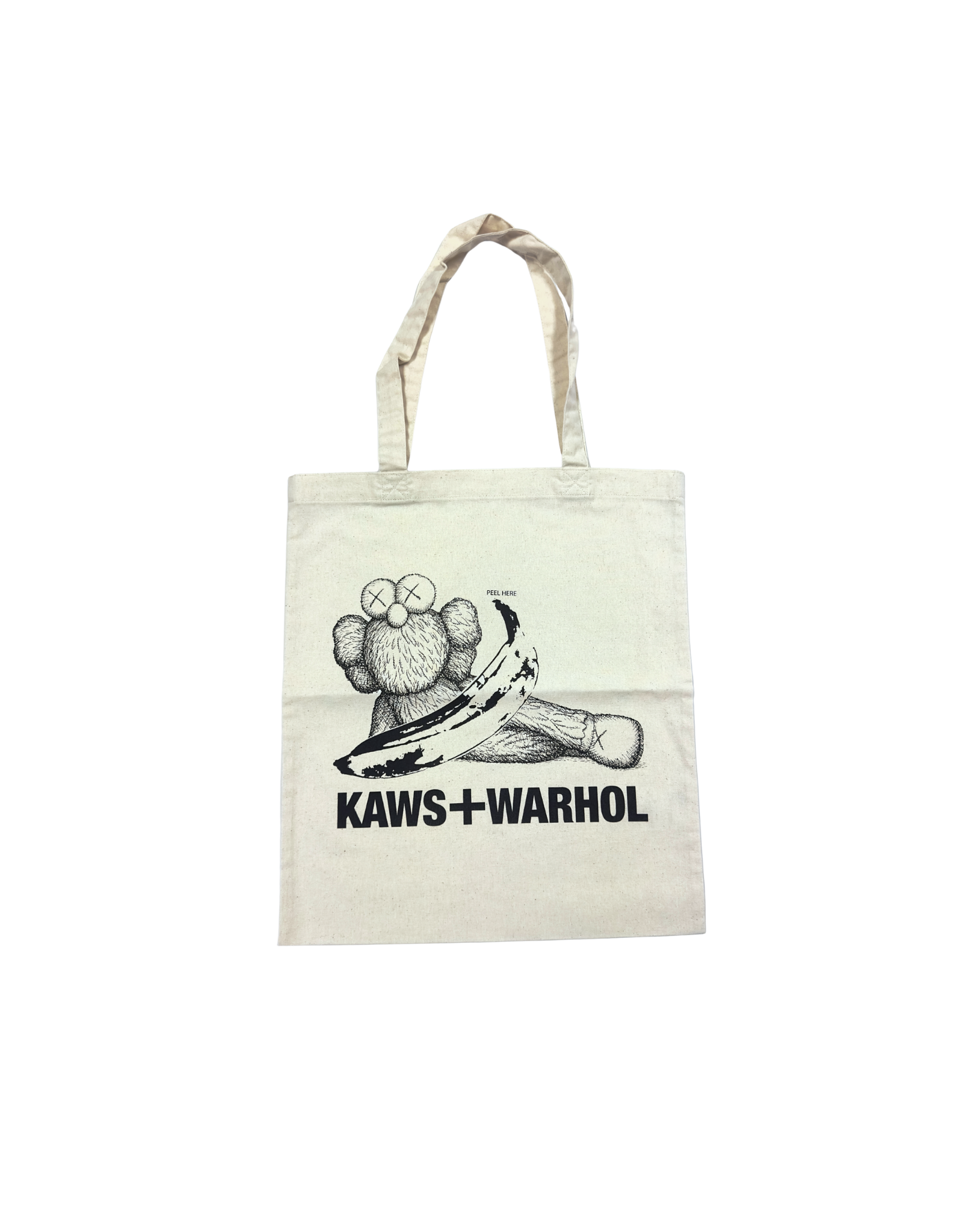 Kaws + Warhol Canvas Tote Bag